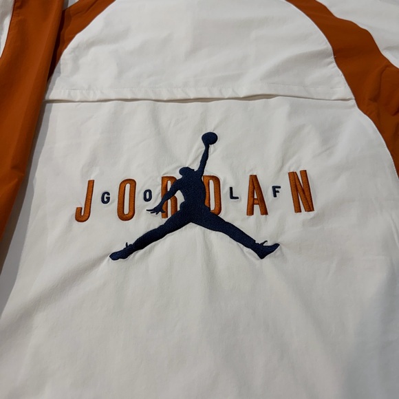 Jordan Eastside Golf White and Orange Windbreaker Pullover - Picture 2 of 8